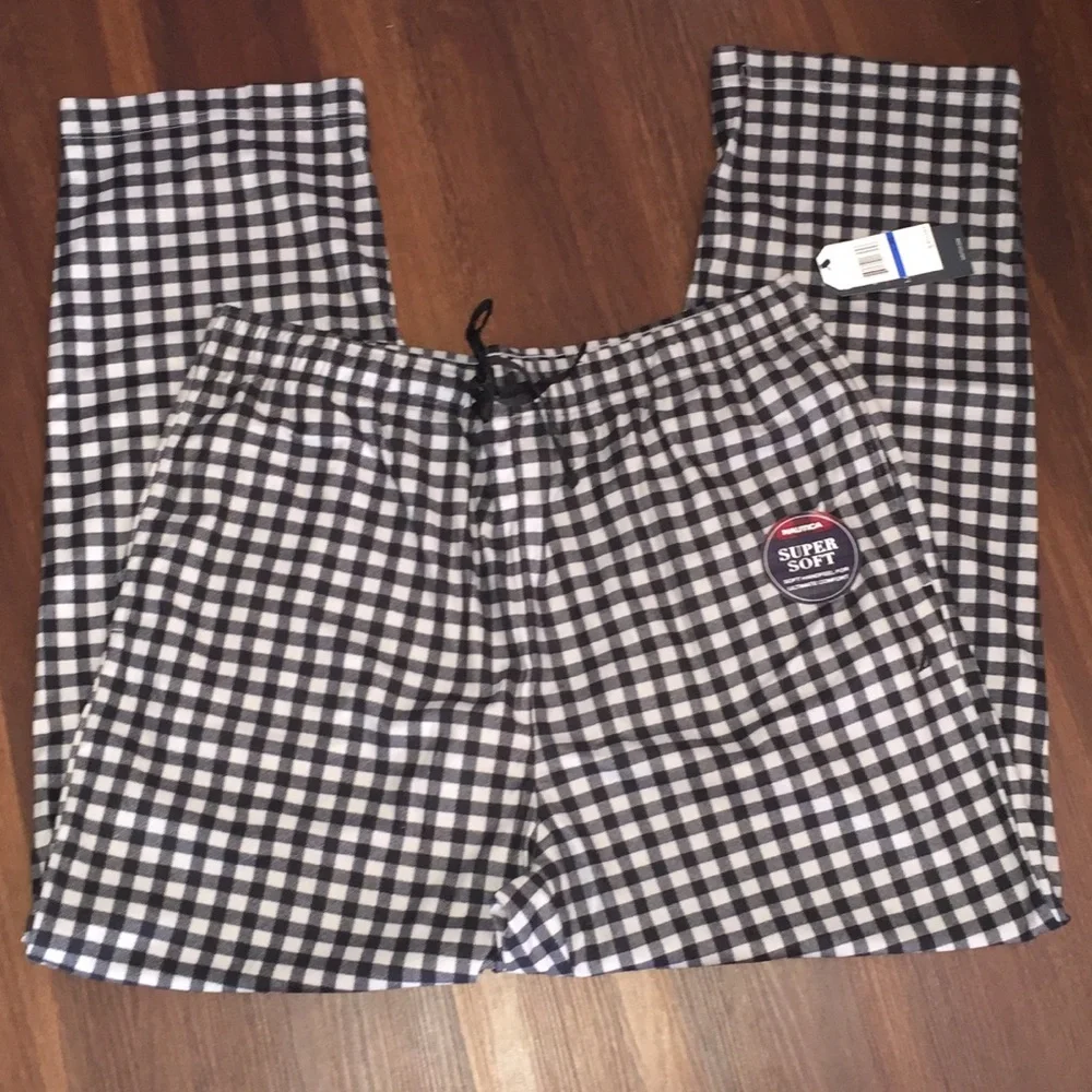Nautica Cozy Fleece Check Pajama Lounge Pants NWT - Picture 2 of 6